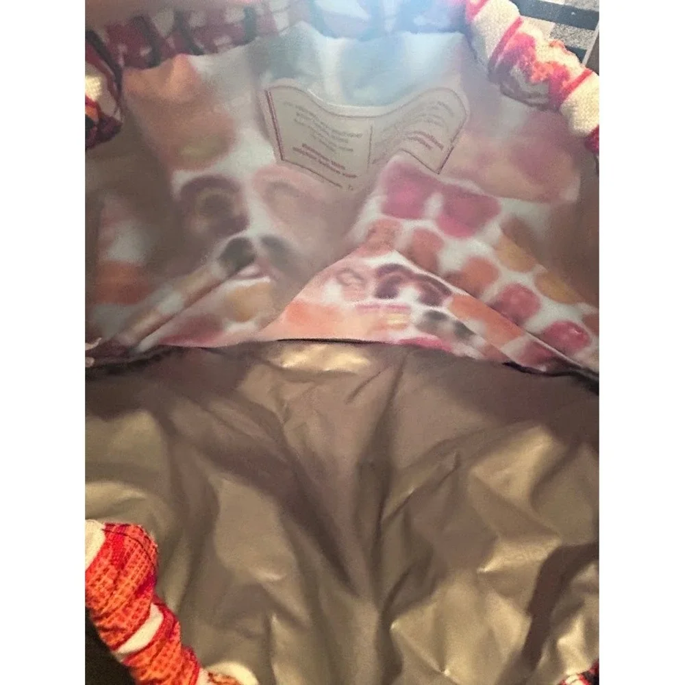 Thirty One Flip Flops Drawstring Backpack‎ Front Zipper Thermal Beach Pool Bag